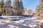 On-site heated pool and hot tubs